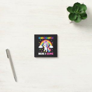 Einhorn - Kindergarten, ich komme - Zurück zur Sch Post-it Klebezettel
