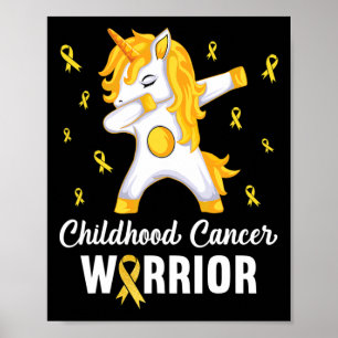 Einhorn Kinderkrebs-Krieger im September Wir W Poster
