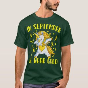 Einhorn Kinderkrebs Monat Unterstützung C T-Shirt