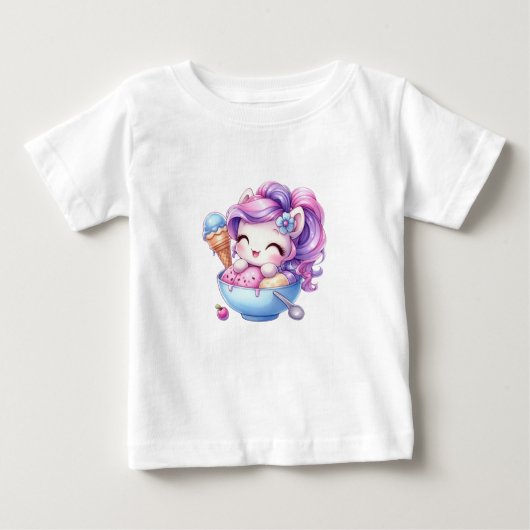 Einhorn-Kindershirt Baby T-shirt (Vorderseite)