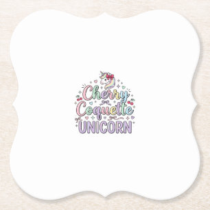 Einhorn Kirsche Kokette Einhorn Original Zazzle De Untersetzer