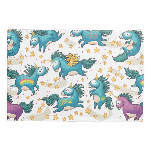 Einhorn Kissenbezug (Rückseite-Links)