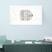Einhorn-Klassenzimmer voller Glitzer Original Merc Banner (Messeveranstaltung)