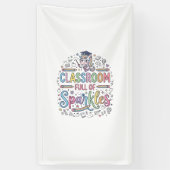 Einhorn-Klassenzimmer voller Glitzer Original Merc Banner (Vertikal)