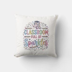 Einhorn-Klassenzimmer voller Glitzer Original Merc Kissen