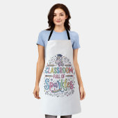 Einhorn-Klassenzimmer voller Glitzer Original Merc Schürze (Getragen)