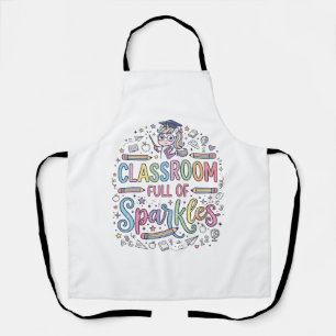 Einhorn-Klassenzimmer voller Glitzer Original Merc Schürze
