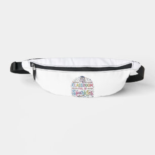 Einhorn-Klassenzimmer voller Glitzer Original-Werb Bauchtasche