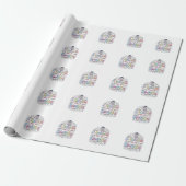 Einhorn-Klassenzimmer voller Glitzer Original-Werb Geschenkpapier (Ungerollt)