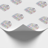 Einhorn-Klassenzimmer voller Glitzer Original-Werb Geschenkpapier (Ecke)