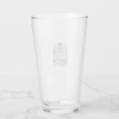 Einhorn-Klassenzimmer voller Glitzer Original-Werb Glas (Rückseite)