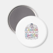 Einhorn-Klassenzimmer voller Glitzer Original-Werb Magnet (Vorderseite/Rückseite)