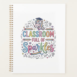Einhorn-Klassenzimmer voller Glitzer Original-Werb Planer