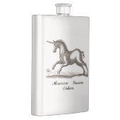 Einhorn-Klassik-Kreatur, die magisches Woodland lä Flachmann (Rechts)