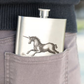 Einhorn-Klassik-Kreatur, die magisches Woodland lä Flachmann (Beispiel)