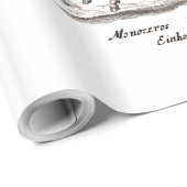 Einhorn-Klassik-Kreatur, die magisches Woodland lä Geschenkpapier (Rolleneckpunkt)