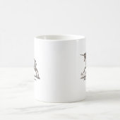 Einhorn-Klassik-Kreatur, die magisches Woodland lä Kaffeetasse (Mittel)