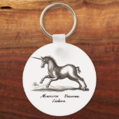 Einhorn-Klassik-Kreatur, die magisches Woodland lä Schlüsselanhänger (Vorderseite)