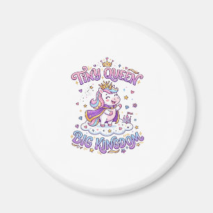 Einhorn Kleine Königin Großes Königreich Geschenki Magnet
