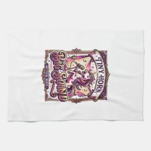 Einhorn Kleines Horn Großer Klang Stylisches Merch Geschirrtuch