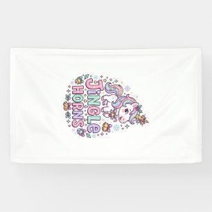 Einhorn Klingelhörner Charmante Bekleidung Grafik_ Banner