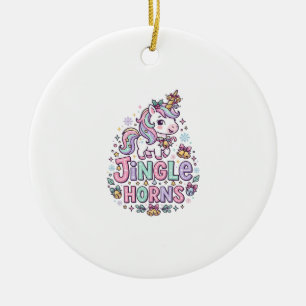 Einhorn Klingelhörner Charmante Bekleidung Grafik_ Keramik Ornament