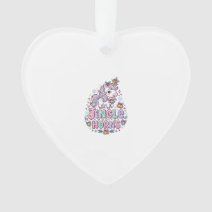 Einhorn Klingelhörner Charmante Bekleidung Grafik_ Ornament