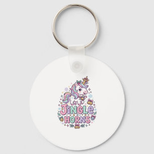 Einhorn Klingelhörner Charmante Bekleidung Grafik_ Schlüsselanhänger