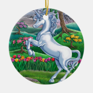 Einhorn-Königreich Keramikornament