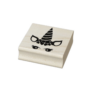 Einhorn-Kopf Gummistempel