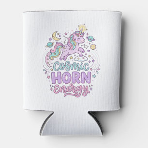 Einhorn Kosmische Horn Energie Süße Pastell Grafik Dosenkühler