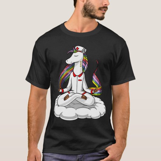 Einhorn Krankenschwester T-Shirt (Vorderseite)