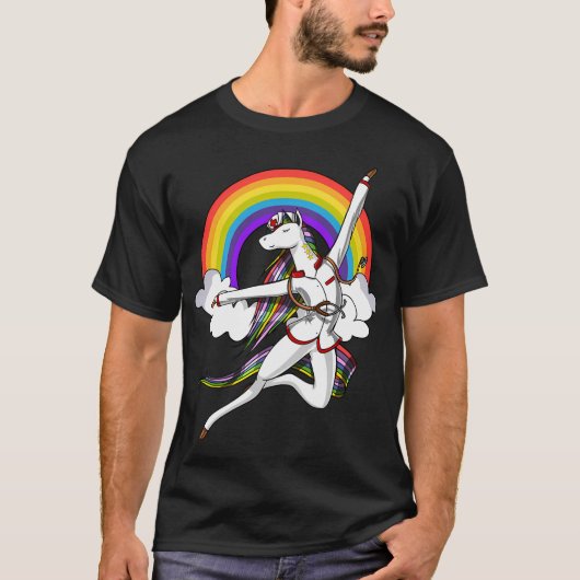 Einhorn Krankenschwester T-Shirt (Vorderseite)