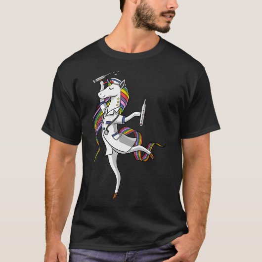 Einhorn-Krankenschwester T-Shirt (Vorderseite)