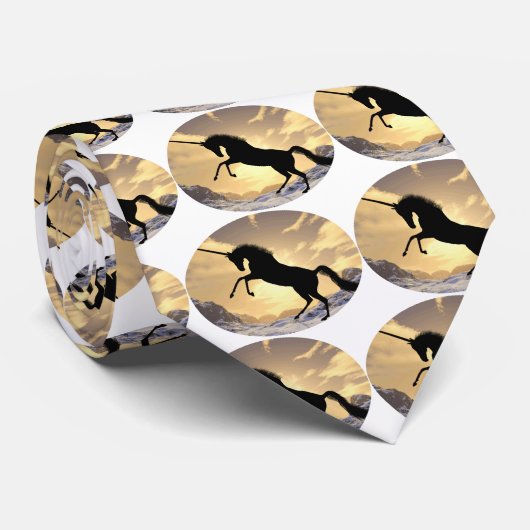 Einhorn Krawatte (Gerollt)