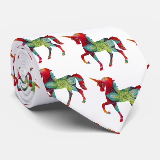 Einhorn-Krawatte Krawatte (Gerollt)