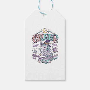 Einhorn-Kriech-Magisches Retro-Style T-Shirt-Desig Geschenkanhänger