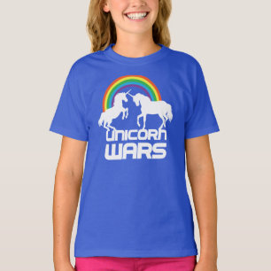 Einhorn-Kriege mit Regenbogen T-Shirt