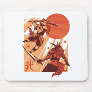Einhorn-Krieger Mousepad