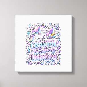 Einhorn Kristall Heilung Einhorn Geschenk Idee Vek Leinwanddruck