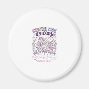 Einhorn Kristallkern Einhorn Niedlich Vektor Desig Magnet