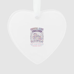 Einhorn Kristallkern Einhorn Niedlich Vektor Desig Ornament