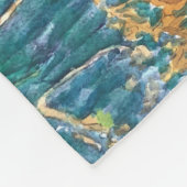 Einhorn-Kunst Fleecedecke (Ecke)