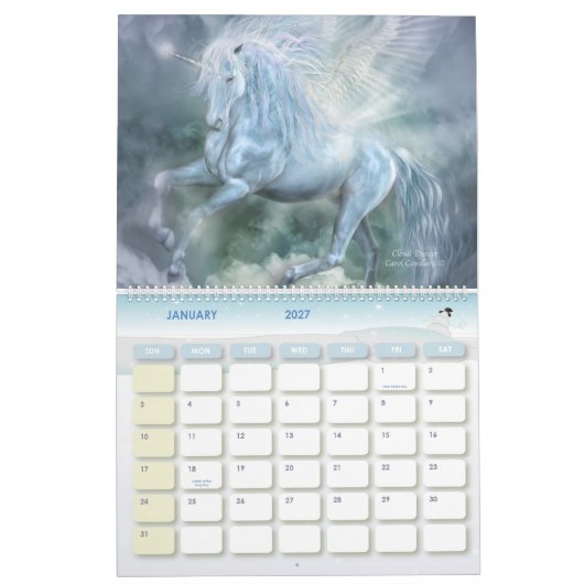 Einhorn-Kunst-Kalender 2011 Kalender (Jan 2027)