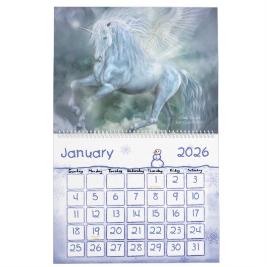 Einhorn-Kunst-Kalender 2012 Kalender (Jan 2026)
