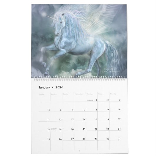 Einhorn-Kunst-Kalender 2015 Kalender (Jan 2026)