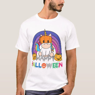 Einhorn-Kürbiskopf für Halloween T-Shirt
