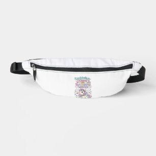 Einhorn Küsse und Regenbogen Wünsche Süße Pastell Bauchtasche