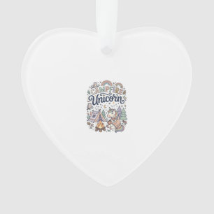 Einhorn Lagerfeuer Einhorn Premium Vektor Aufklebe Ornament
