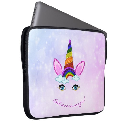 Einhorn Laptopschutzhülle (Vorne Rechts)